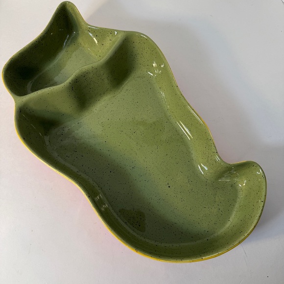 Hand Painted Chili Pepper Ceramic Jalapeno Chips Dip Serving Bowl 16” Party Gift - Picture 13 of 13